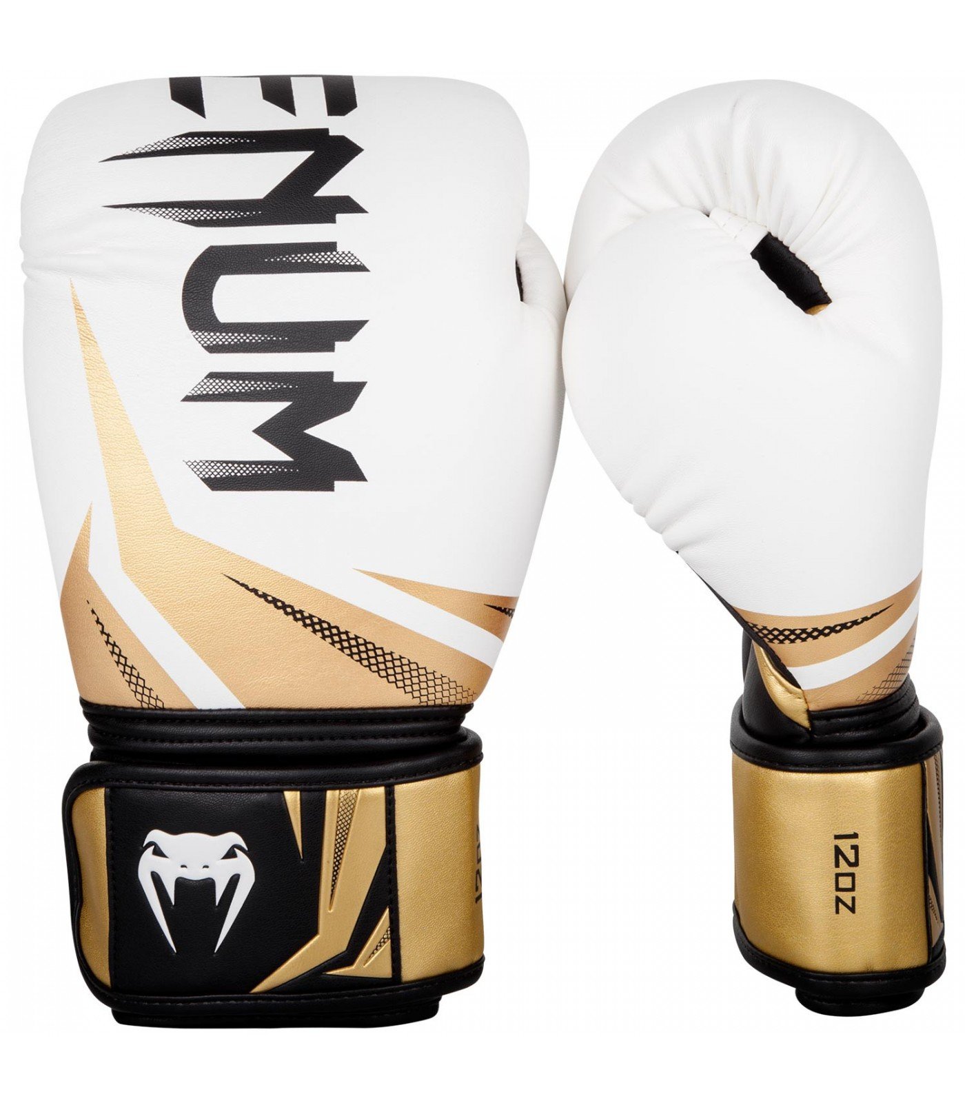 Боксови ръкавици - Venum Challenger 3.0 Boxing Gloves - White/Black-Gold​